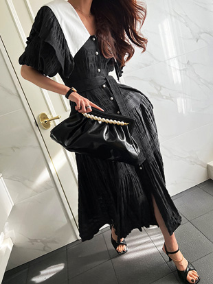 빈더프 카라주름원피스