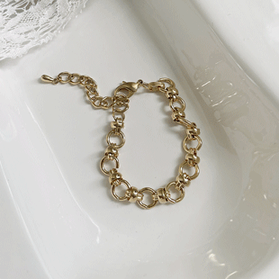 1470 Chain Strap Brass Bracelet