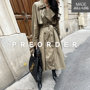 2508 Double-Breasted Longline Trench Coat