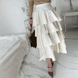 3482 Tiered Long Skirt