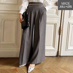 4008 Tuck Solid Tone Tailored Pants