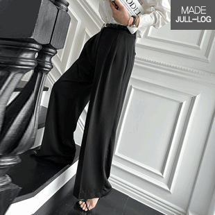 4162 Tuck Front Wide Tailored Pants