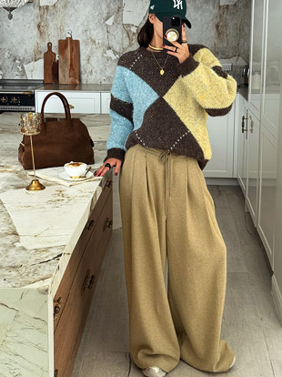 유제크 울밴딩슬랙스