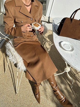 키던프 울포켓원피스