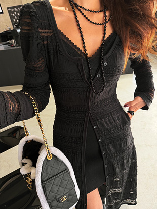 레돈브 퍼프레이스원피스