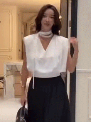 바멘코 셔링패드블라우스