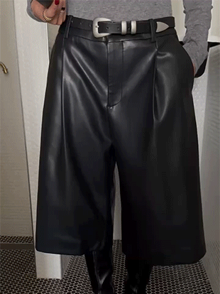 호드벨 레더버뮤다팬츠