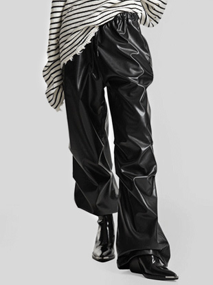 키칸브 레더밴딩팬츠