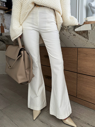 루호베 코듀로이부츠컷팬츠