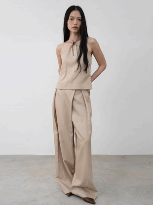 빈츠 원턱 랩 팬츠