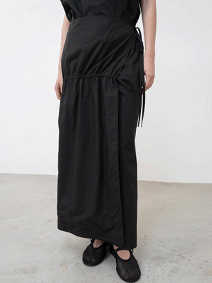 코 셔링 랩 스커트