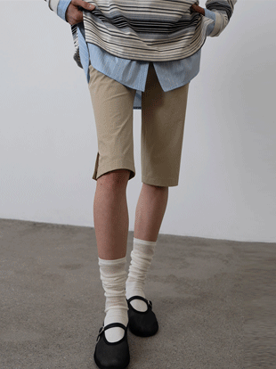 카프리 슬릿 팬츠