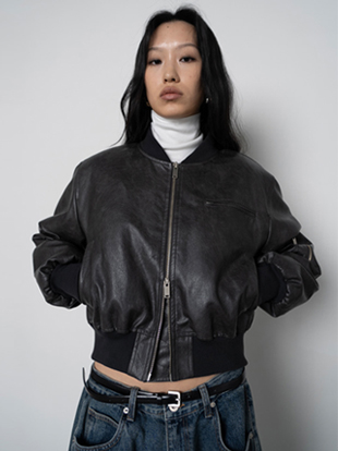 코드 레더 투웨이 점퍼