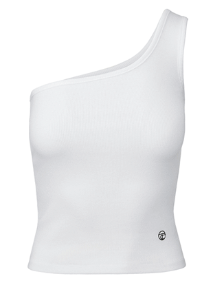 오블리크 자수 골지 나시