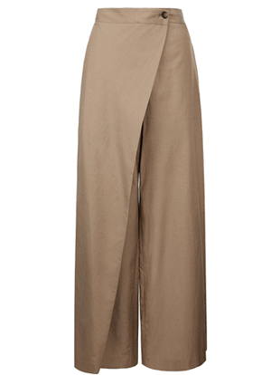 와이드 오블리크 팬츠