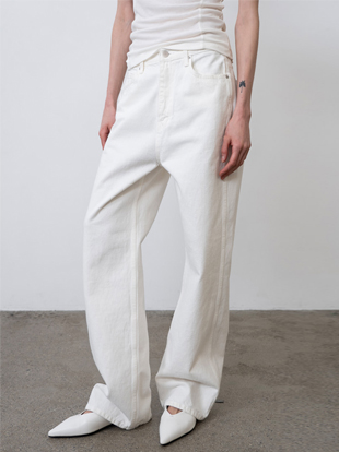 스트레이트 화이트 데님