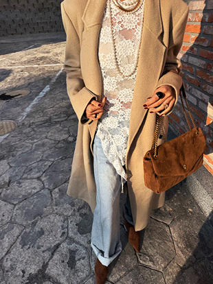 더크보 핸드메이드롱코트