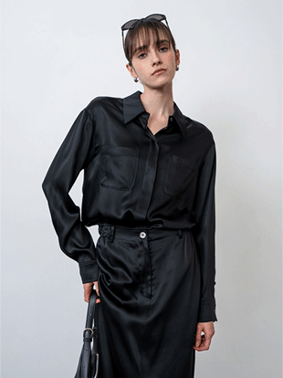 르네 사틴 셔츠