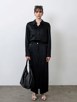 르네 사틴 스커트