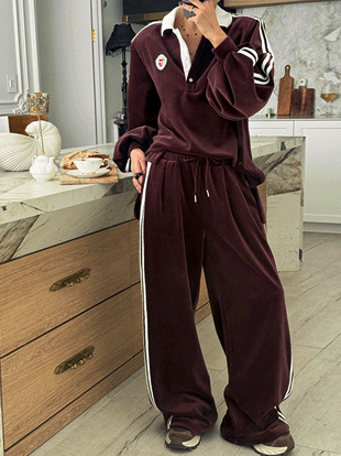 오인보 벨벳밴딩팬츠