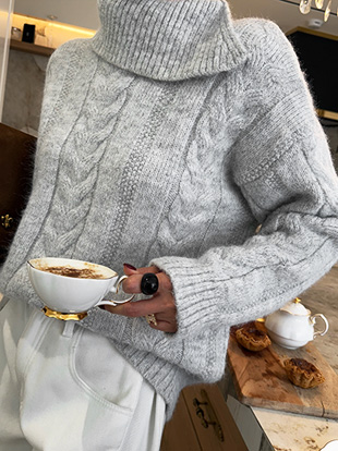 미곤드 언발하이넥니트