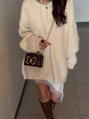 바누크 오버핏니트집업