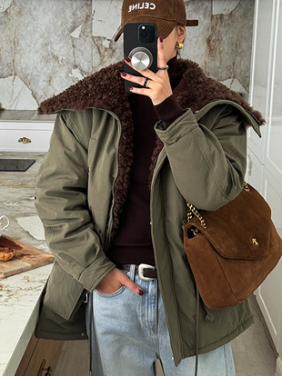 비터드 안감퍼야상점퍼