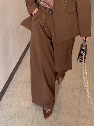 나네브 핀턱와이드팬츠