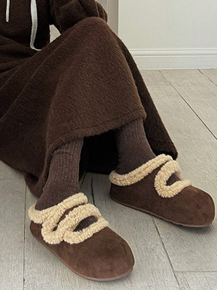 데디보 통굽안감양털슬리퍼