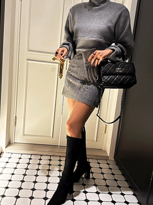 수헤브 크롭폴라반팔티세트