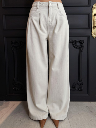 룬피드 핀턱팬츠