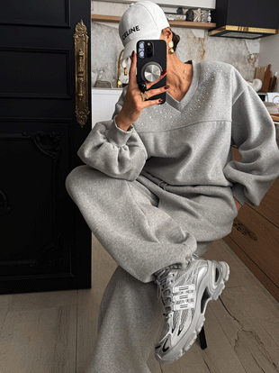 모헬크 큐빅양기모맨투맨