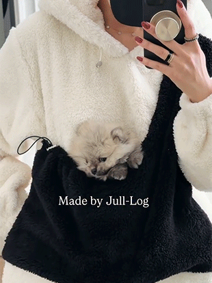 그엔브 후드배색롱원피스