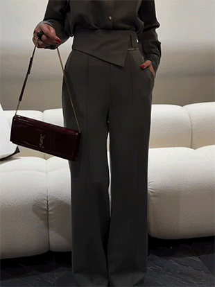 컨피브 핀턱슬랙스