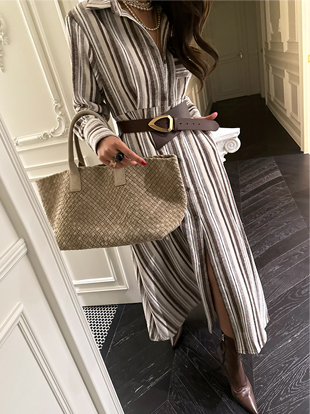 돌엔버 벨트스트라이프원피스