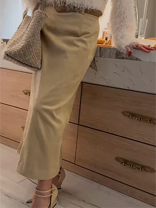 케온트 스웨이드스커트