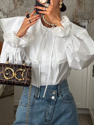 켄프보 레이스카라블라우스