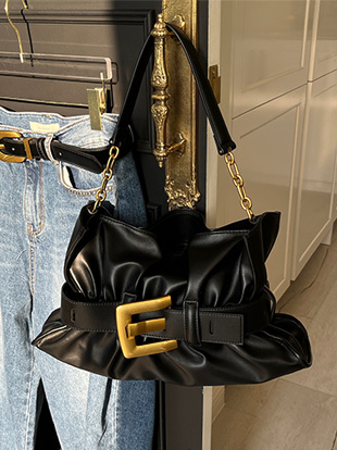 세인버 소가죽숄더백