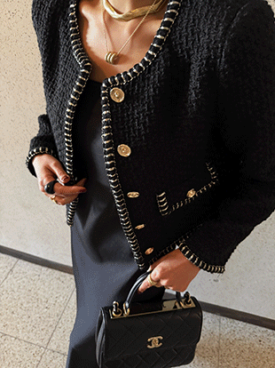 도판버 트위드자켓