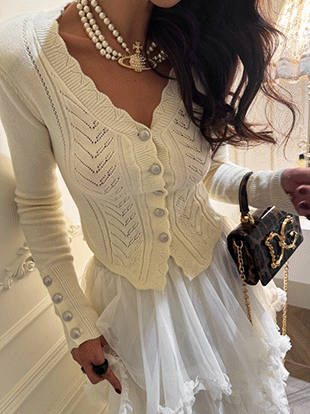 신프베 라인브이가디건