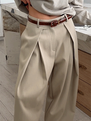 리포노 핀턱슬랙스