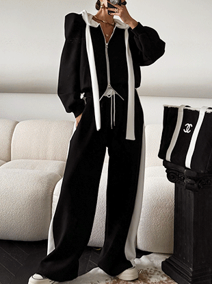 루컴베 밴딩배색투웨이팬츠