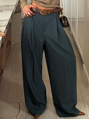 혼비타 핀턱와이드슬랙스