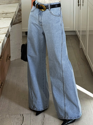 츠차베 데님팬츠