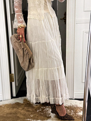 데후벤 밴딩링클스커트