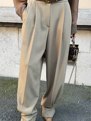 아스치 핀턱슬랙스