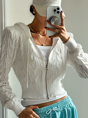 누솔브 후드니트집업