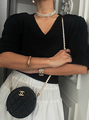 포메치 퍼프브이넥니트