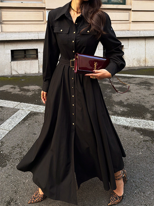 엘소브 벨트셔츠원피스