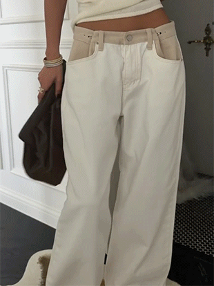 레보크 배색팬츠